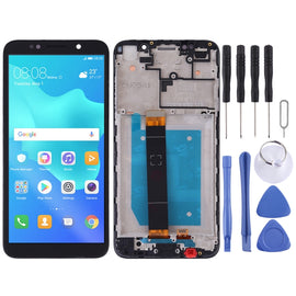 LCD Screen and Digitizer Full Assembly with Frame for Huawei Y5 Prime (2018)