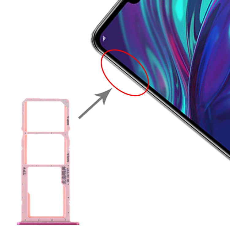 SIM Card Tray + SIM Card Tray + Micro SD Card Tray for Huawei Y7 (2019) / Y7 Pro (2019) / Y7 Prime (2019)