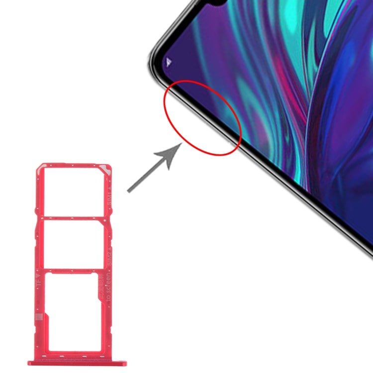 SIM Card Tray + SIM Card Tray + Micro SD Card Tray for Huawei Y7 (2019) / Y7 Pro (2019) / Y7 Prime (2019)