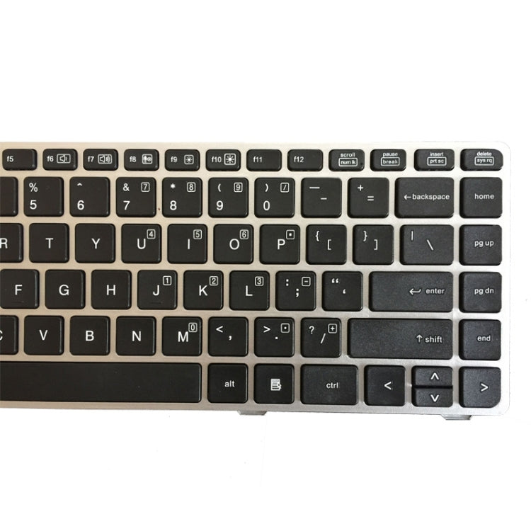 US Version Keyboard with Silver Frame for HP EliteBook 8470B 8470P 8470 8460 8460p 8460w ProBook 6460 6460b 6470