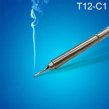 Load image into Gallery viewer, QUICKO T12-C1 Lead-free Soldering Iron Tip, T12-C1, T12-C4, T12-CF4