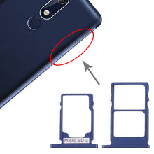 Load image into Gallery viewer, SIM Card Tray + SIM Card Tray + Micro SD Card Tray for Nokia 5.1 TA-1075