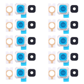 For Galaxy S6 Edge + / G9280 10pcs Back Camera Bezel & Lens Cover with Sticker