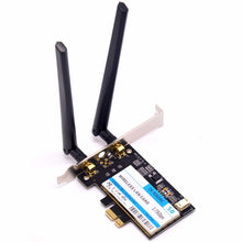 Load image into Gallery viewer, TX-9260AC Wireless-AC Dual Band 802.11ac 1730Mbps Desktop PCI-e WiFi Adapter + Bluetooth 5.0 WLAN Network Card for Intel 9260ac, TX-9260AC 1730Mbps