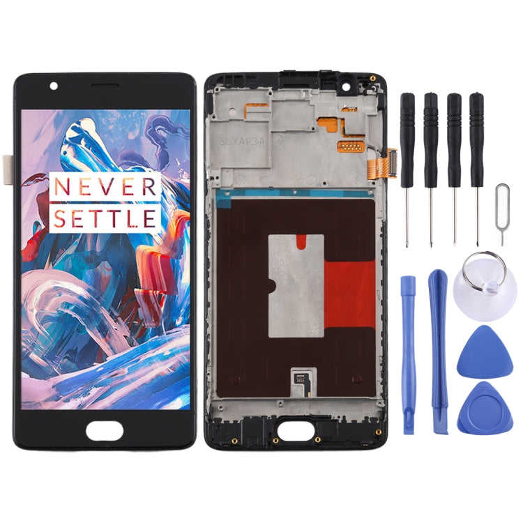 For OnePlus 3 / 3T A3000 A3010 TFT Material LCD Screen and Digitizer Full Assembly with Frame