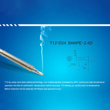 Load image into Gallery viewer, QUICKO T12-D24 Lead-free Soldering Iron Tip, T12-D24, T12-D16, T12-DL32, T12-D52