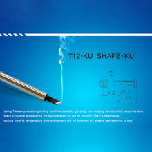 Load image into Gallery viewer, QUICKO T12-KU Black Welding Lead-free Soldering Iron Tip, T12-KU