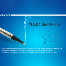 Load image into Gallery viewer, QUICKO T12-J02 Black Welding Lead-free Soldering Iron Tip, T12-J02