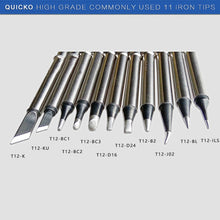 Load image into Gallery viewer, QUICKO T12-J02 Black Welding Lead-free Soldering Iron Tip, T12-J02