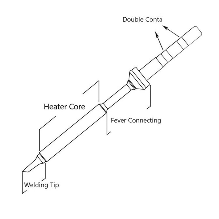 QUICKO TS100 Lead-free Electric Soldering Iron Tip, TS-KU, TS-I, TS-ILS, TS-K, TS-KU, TS-B2, TS-BC2, TS-C4, TS-D24