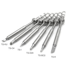 Load image into Gallery viewer, QUICKO TS100 Lead-free Electric Soldering Iron Tip, TS-KU, TS-I, TS-ILS, TS-K, TS-KU, TS-B2, TS-BC2, TS-C4, TS-D24