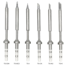 Load image into Gallery viewer, QUICKO TS100 Lead-free Electric Soldering Iron Tip, TS-KU, TS-I, TS-ILS, TS-K, TS-KU, TS-B2, TS-BC2, TS-C4, TS-D24