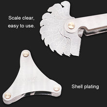 Load image into Gallery viewer, 58 PCS Metric 60 Degrees +British 55 Degrees CR Stainless Steel Thread Gauge, 58 PCS Thread Gauge