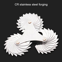 Load image into Gallery viewer, 30 PCS US Screw Pitch Thread Blades 60 Degrees CR Stainless Steel Thread Gauge, 30 PCS Thread Gauge