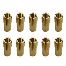 Load image into Gallery viewer, 10 PCS Three-claw Copper Clamp Nut for Electric Mill Fittings，Bore diameter: 3.2mm, Bore diameter: 3.2mm