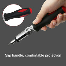 Load image into Gallery viewer, 180 Degree Rotation 1/4 inch Hex Connector Multi-function Ratchet Screwdriver, 1/4 inch Hex Connector