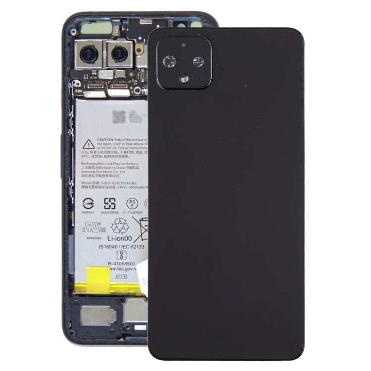 Battery Back Cover with Camera Lens Frame for Google Pixel 4, For Google Pixel 4