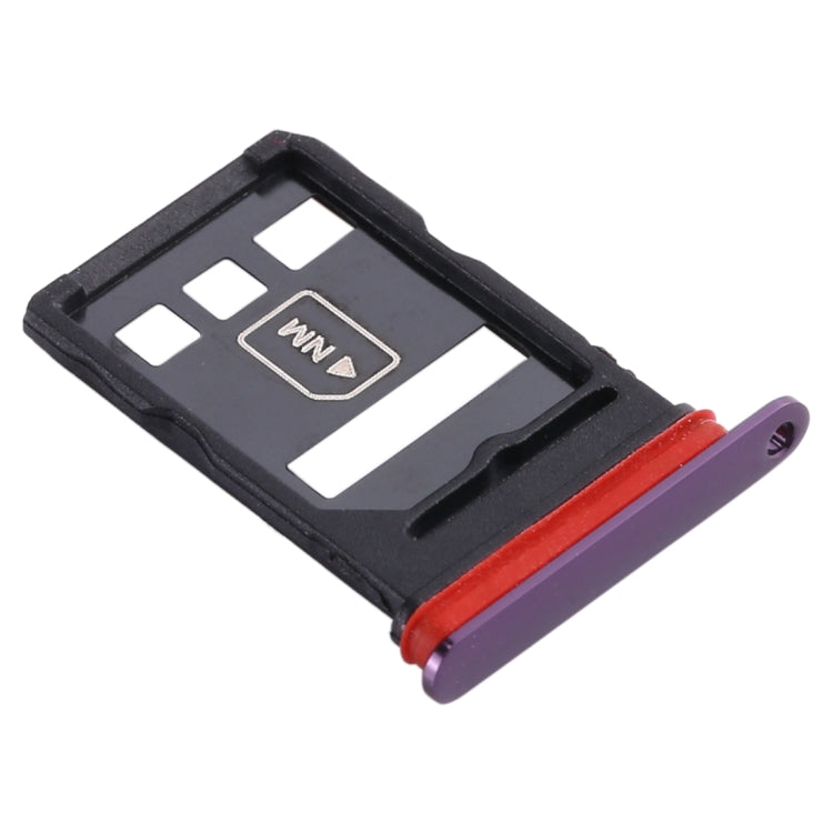 SIM Card Tray + NM Card Tray for Huawei Mate 30, For Huawei Mate 3, For Huawei Mate 3 (Light Purple)