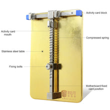 Load image into Gallery viewer, BST- 001C Stainless Steel Circuit Board soldering desoldering PCB Repair Holder Fixtures Cell Phone Repair Tool