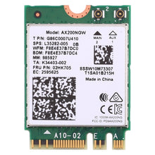Load image into Gallery viewer, Dual Band AX200 2400Mbps Wireless AX200NGW NGFF M.2 Bluetooth 5.0 Wifi Network Card 2.4G/5G 802.11 ac/ax