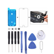 Load image into Gallery viewer, 12 in 1 Repair Kits &amp; Gifts (4 x Screwdriver + 2 x Teardown Rods + 2 x Triangle on Thick Slices + 1 x Eject Pin + 1 x Chuck + 1 x Waterproof Sticker + 1 x Tempered Glass)