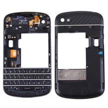 Load image into Gallery viewer, 3 in 1 for BlackBerry Q10 (Keyboard + Middle Frame Bezel + Back Plate Housing Camera Lens Panel) Full Assembly Housing Cover