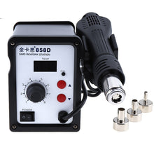 Load image into Gallery viewer, Kaisi K-858D SMD Hot-Air Soldering Station LED Digital Display Support Controllable Temperature for Desoldering + Air Nozzles, EU Plug, K-858D, EU Plug