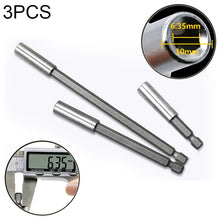 Load image into Gallery viewer, 3 in 1 1/4 Electric Batch Head High Magnetism Connecting Rod Pistol Drill Extension Rod Sleeve Fast Turning Joint, Length: 60/100/150mm, 60/100/150mm Joint