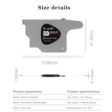 Load image into Gallery viewer, 10 PCS QIANLI 3D Ultra Thin Pry Spudger Screen Disassembling Card