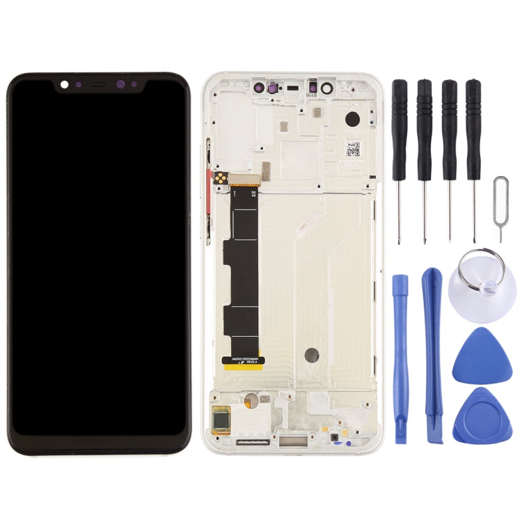 LCD Screen and Digitizer Full Assembly with Frame & Side Keys for Xiaomi Mi 8
