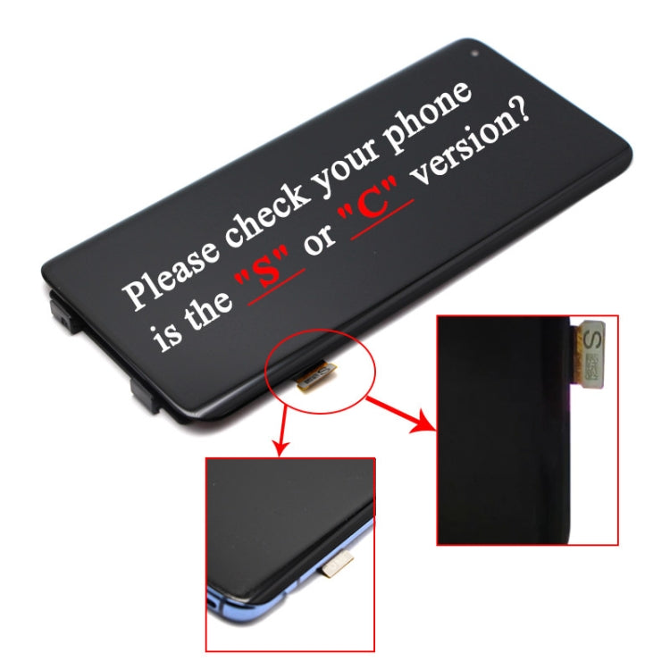 Original AMOLED Material LCD Screen and Digitizer Full Assembly for Xiaomi Mi 10 / Mi 10 Pro (S Version)