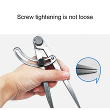 Load image into Gallery viewer, Carbon Steel Head Spacing Gauge Compasses Industrial Leather Side Liner Tool, Length: 126mm, Length: 126mm