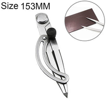 Load image into Gallery viewer, Carbon Steel Head Spacing Gauge Compasses Industrial Leather Side Liner Tool, Length: 153mm, Length: 153mm