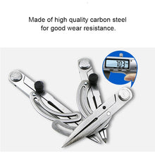 Load image into Gallery viewer, Carbon Steel Head Spacing Gauge Compasses Industrial Leather Side Liner Tool, Length: 153mm, Length: 153mm