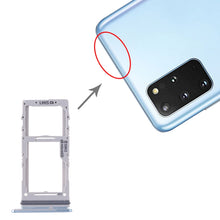 Load image into Gallery viewer, For Samsung Galaxy S20+ / Galaxy S20 Ultra SIM Card Tray + SIM Card Tray / Micro SD Card Tray, For Samsung Galaxy S20+(Double), For Samsung Galaxy S20+(Dual), For Samsung Galaxy S20+(Double SIM)