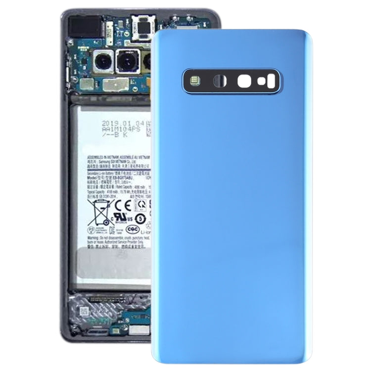 For Galaxy S10+ Battery Back Cover with Camera Lens
