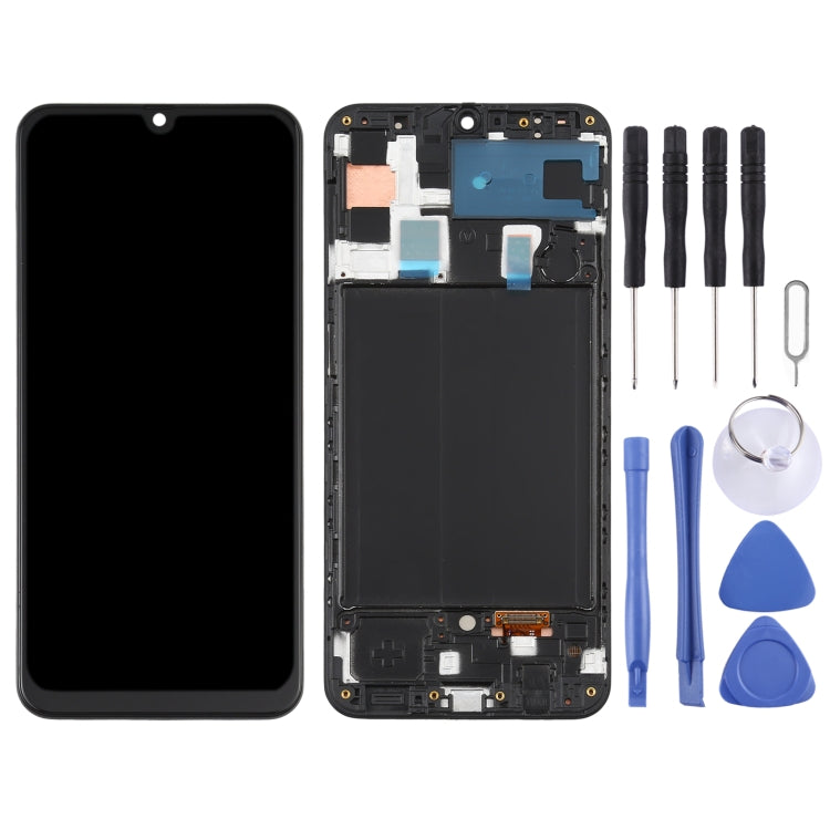 Original Super AMOLED LCD Screen  for Galaxy A50 Digitizer Full Assembly with Frame
