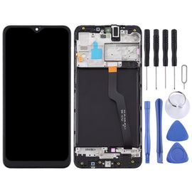 LCD Screen and Digitizer Full Assembly With Frame for Samsung Galaxy A10 / SM-A105F (Single Card Version)