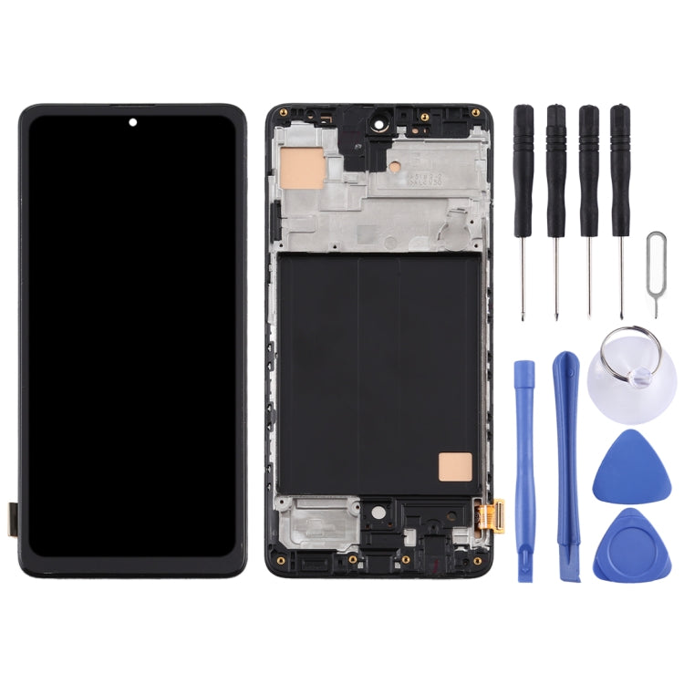 TFT Material LCD Screen and Digitizer Full Assembly With Frame for Samsung Galaxy A51 4G