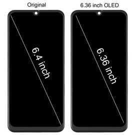 6.36 inch OLED Material LCD Screen and Digitizer Full Assembly with Frame for Samsung Galaxy A50 SM-A505