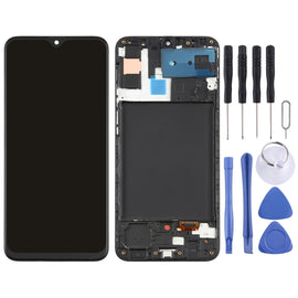Original Super AMOLED Material LCD Screen and Digitizer Full Assembly With Frame for Samsung Galaxy A30s
