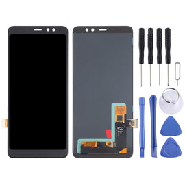 OLED Material LCD Screen and Digitizer Full Assembly for Samsung Galaxy A8+ (2018) SM-A730