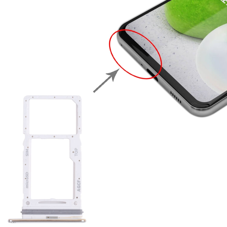 For Samsung Galaxy A73 5G SM-A736B Original SIM Card Tray + SIM Card Tray / Micro SD Card Tray