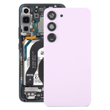 Load image into Gallery viewer, For Samsung Galaxy S23 SM-S911B OEM Glass Battery Back Cover with Camera Lens Frame, For Samsung Galaxy S23 (with Camera Cover)