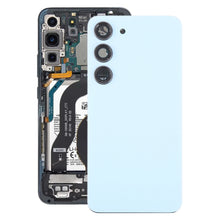 Load image into Gallery viewer, For Samsung Galaxy S23 SM-S911B OEM Glass Battery Back Cover with Camera Lens Frame, For Samsung Galaxy S23 (with Camera Cover)