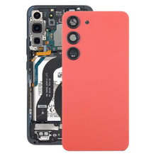 Load image into Gallery viewer, For Samsung Galaxy S23 SM-S911B OEM Glass Battery Back Cover with Camera Lens Frame, For Samsung Galaxy S23 (with Camera Cover)