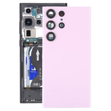 Load image into Gallery viewer, For Samsung Galaxy S23 Ultra SM-S918 Glass Battery Back Cover with Camera Lens Frame, For Samsung Galaxy S23 Ultra(with Camera Cover)