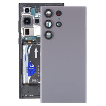 Load image into Gallery viewer, For Samsung Galaxy S23 Ultra SM-S918 Glass Battery Back Cover with Camera Lens Frame, For Samsung Galaxy S23 Ultra(with Camera Cover)
