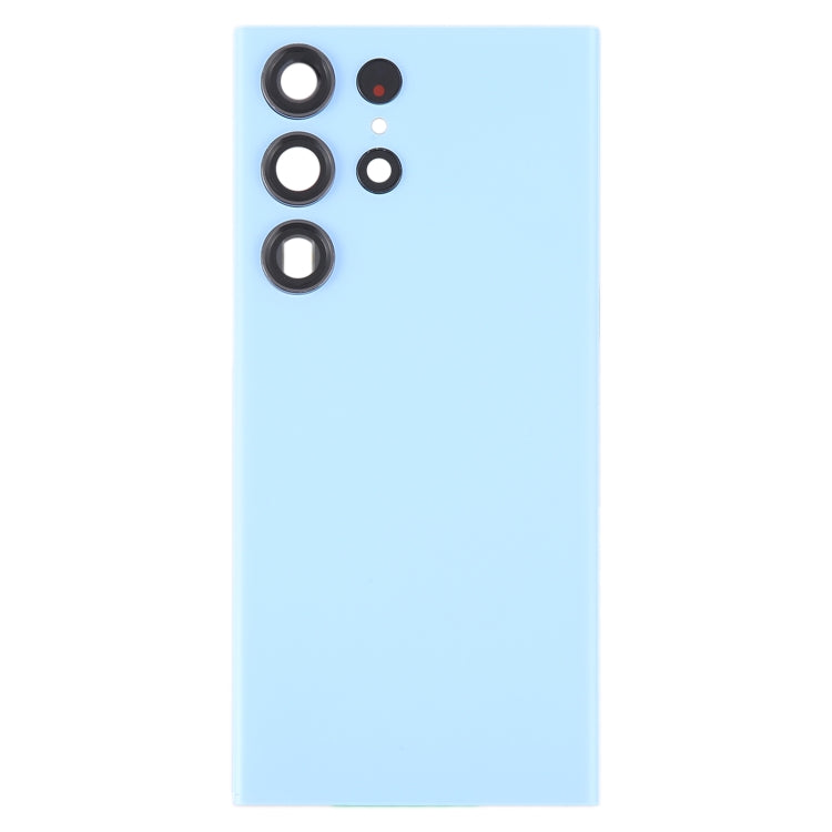 For Samsung Galaxy S23 Ultra SM-S918 Glass Battery Back Cover with Camera Lens Frame, For Samsung Galaxy S23 Ultra(with Camera Cover)