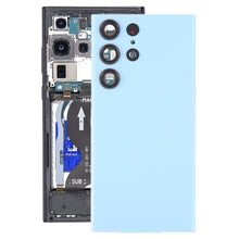 Load image into Gallery viewer, For Samsung Galaxy S23 Ultra SM-S918 Glass Battery Back Cover with Camera Lens Frame, For Samsung Galaxy S23 Ultra(with Camera Cover)
